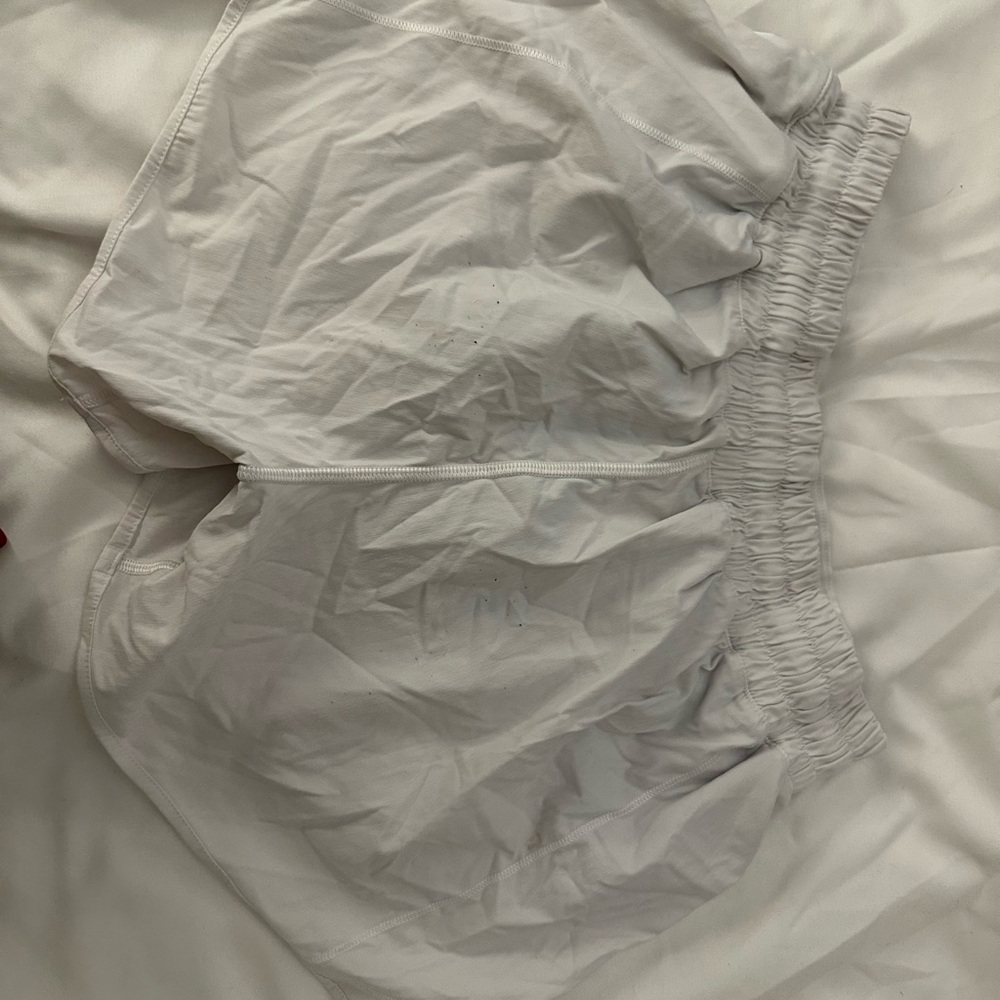 White Lululemon Hotty Hot Shorts